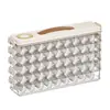Caixa de Armazenamento Transparente de Múltiplas Camadas para Dumplings para Cozinha Doméstica, Caixa de Armazenamento Portátil de Plástico para Freezer para Dumplings