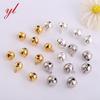 Sinos Pequenos de Metal Dourados e Prateados 8mm Niquelados Acessórios para Joias DIY Pingente de Chaveiro Acessórios de Joias