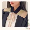 Novo Cachecol Patchwork de Três Cores Estilo Coreano para Primavera, Outono e Inverno do Fabricante, Xale Quente de Inverno com Cordão, Cachecol Multifuncional Feminino