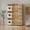 Gabinete para gatos, villa para gatos, nido para gatos de interior, jaula para gatos, casa para gatos de exhibición para tienda de mascotas, madera maciza al por mayor
