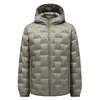 Chaqueta de plumón para hombre 2026 Otoño/Invierno 90% plumón de pato Chaqueta de plumón ligera para jóvenes con capucha Casual Cálida Abrigo para ir al trabajo