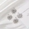 Colgante Chapado Diamante Full Diamond Girasol Europeo y Americano Ojo del Diablo Estrella de Ocho Puntas Accesorios de Joyería Colgante de Collar DIY Pendientes
