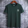 Camiseta de manga corta con cuello redondo para hombre, nueva camiseta informal de verano de estilo coreano, holgada, de algodón, de media manga, para estudiantes.