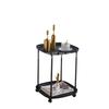 Estantería Mesa de Café Gladden Mesa Auxiliar Pequeña Móvil Mesa de Noche Mesa de Té Tatami Mesa de Café para Sofá Mesa Auxiliar de Cama