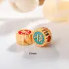 Colgante antiguo de oro Xingshi con cuentas moda nacional cobre chapado en oro material para pulsera collar hecho a mano DIY accesorios de joyería