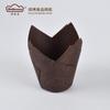 Novas Forminhas de Papel para Bolo Tulipa Folha de Ouro Estampada, Forminhas para Assar Bolo, 5cm Fundo Forminhas de Papel Antiaderente