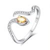 Anillo Serpiente Design Sense Plata Esterlina Plata s925 Engastado con Tesoro de Color Natural Nicho Senior Anillo Serpiente Año Femenino Personalidad