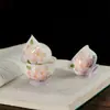 Dinastia Tang e Song Yuni Arita-Yaki Orquídea Borboleta Pintada à Mão Cerâmica Doméstica Xícara de Chá Conjunto de Chá Kung Fu Xícara Única Tamanho Pequeno