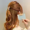 Pinza para el Cabello de Perla Nueva de Alta Gama para Celebridades de Internet Pinza para el Cabello de Mujer Pinza Pequeña de Agarre para Recoger la Mitad del Cabello en la Parte Posterior de la Cabeza Accesorios para el Cabello
