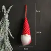 Suministros de Decoración Navideña Muñeco Hombre del Bosque de Lana Tejida Pequeño Colgante Muñeco sin Rostro Colgante para Decoración de Árbol de Navidad