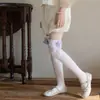 Calcetines Blancos de Princesa para Niña 2026 con Moño, Calcetines Largos Infantiles, Calcetines Altos de Algodón Finos Sin Costuras para Verano