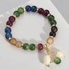 Pulseras de Turmalina de Colores y Geniales, Pulseras con Colgante de Flor de Muguete de Lujo Ligero de Nicho, Regalos Exquisitos para Novias y Mejores Amigas
