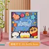 Pegatina de Pintura 3D Estéreo DIY Auténticamente Autorizada de Dibujos Animados Crayon Shin-Chan Materiales Hechos a Mano Regalos para Niños Estudiantes