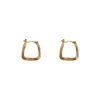 Pendientes de Botón Geométricos Dorados para Mujer 2025 Nuevos Pendientes Elegantes de Moda Aro Minimalista Pendientes de Diseño Nicho