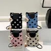 Bolso de Hombro Único de Moda Verano 2026, Bolso Cubo Simple Vintage para Mujer, Bolso de Teléfono Simple de Hombro Único Estilo Coreano de Nicho