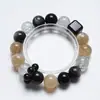 [Jinghei Hanyun] Pulsera de Cristal Blanco Natural para Mujer, Pulsera Versátil de Cristal de Aguamarina al por Mayor