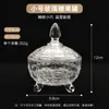 Azucarero de cristal repujado estilo europeo, tarro para dulces de boda, tarro para almacenar snacks y frutas secas para el hogar, tarro de almacenamiento para decoración de bodas