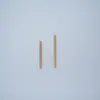 Electroforesis Alta Retención de Color DIY Estilo Antiguo Hecho a Mano 2*25mm Pasador de Resorte para Hanfu con Envoltura de Flor y Antenas de Mariposa