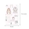 222 Pegatinas de Muñeca para Vestir de Princesa, Dulces Juguetes Hechos a Mano para Niños, Pegatinas Creativas, Impermeables