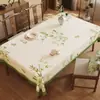 Mantel Nuevo Estilo Chino, Impermeable, Resistente al Aceite, Lavable, Resistente al Calor, Cubierta de Mesa de Comedor de PVC, Mantel de Mesa de Café de Lujo Ligero de Gama Alta