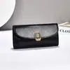Cartera de Mujer en Stock, Exquisita Billetera Larga para Monedas, Portabilletes Grande, Tapa Plegable Simple, Diseño Ligero Dos en Uno para Chicas Jóvenes