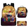 Amazon Dragonball mochila alunos do ensino fundamental e médio mochila de ombro de três peças bolsa de almoço bolsa de caneta uma geração de cabelo
