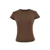 Camiseta Casual Estilo Americano 2026 Novo Modelo, Corte Slim, Esportiva, Solta, Elástica, Confortável, Gola Redonda, Manga Curta Camada Base Top