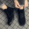 Nuevas botas de trabajo de cuero, modernas y elegantes, de estilo británico, con un ajuste cómodo, forro de felpa para mayor calidez y un diseño de bota corta