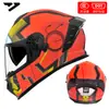 Casco de Motocicleta Certificado Dot para Hombres y Mujeres, Casco Integral Ad para Todas las Estaciones, Casco Cálido y Seguro con Certificación 3C