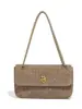 Nova Bolsa de Tecido Feita à Mão, Bolsa Transversal Outono e Inverno, Bolsa de Ombro Moderna, Bolsa Quadrada Pequena Crossbody de Moda de Alto Padrão, Bolsa de Mão