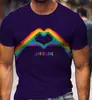 Camiseta de Verano Nueva de Manga Corta para Hombre Europea y Americana Transfronteriza 2025 Impresión 3D Casual de Moda Cuello Redondo Versátil