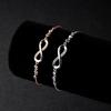 E025 Pulsera Ajustable de Tracción 8 Zircón Microincrustado Europeo y Americano Transfronterizo AliExpress Pulsera de Venta Caliente para Mujeres Accesorios