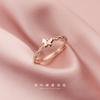 Anillo de mariposa dulce y fresco de plata Nalan s925, versión coreana, anillo de dedo de diamantes literarios de temperamento femenino J7675