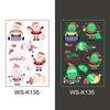 Nuevo en stock Más Vendido Luminoso Navidad Tatuaje Pegatina Fiesta Navideña Vidrio de Ventana Regalo de Navidad Decoración Pegatina