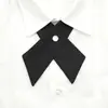 Camisa Feminina Estilo Universitário com Gola Laço Flor Menina Uniforme JK Saia Cruzada Acessórios Estilo Britânico Laço