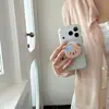Diseño de oso con lunares huecos, adecuado para funda de teléfono iPhone 18 Pro Max, soporte magnético Apple 17, 16 diseño lindo, 15