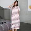 Pijamas Verão Feminino Pijamas Estilo Coreano Pijamas Mulheres Verão Nightgown Mulheres Verão Manga Curta Roupas Domésticas de Verão Conjunto Estudante Bonito Tamanho Grande
