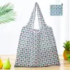Bolsa de compras plegable de gran capacidad, bolso de mano portátil para supermercado, impresión de logotipo, bolsa de almacenamiento 190T, directo de fábrica