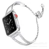 Pulseira para Apple Watch é Adequada para Applewatch Apple Geração 1-11 Liga Metálica Recortada com Diamante Pulseira Metálica iWatch