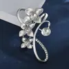 Base de Broche con un Diseño de Flor Mate de Alta Gama, Base de Broche Creativo DIY de Perlas para Ropa, Pin Versátil de Accesorio para Ropa