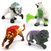 Simulação Transfronteiriça Mito Ocidental Modelo Warcraft Hipocampo Boneco de Neve Tigre Dentes-de-sabre de Gelo Monstro Lobisomem Decoração Enfeites Brinquedo