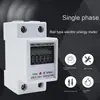 Medidor Eléctrico DDS Monofásico 2P Montaje en Riel Inglés 220V Alta Precisión Clase 1 Riel Medidor de Energía Alquiler LCD Mini Medidor Eléctrico