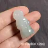 Colgante de Jade Tianshan de Xinjiang: Lindo Dibujo de Signo Zodiacal con Incrustación de Jade Verde, Colgante de Animal Zodiacal de Jade