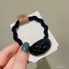 Corea del Sur Dongdaemun Nuevo Curry Marrón Diamante Guisante Aleación Anillo para el Cabello Elegante Simple Sentido de Alta Gama Cuerda para el Cabello Accesorios para el Cabello