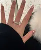 Nuevo Anillo Tejido Cepillado Espiga de Trigo para Mujer Diseño de Nicho Textura Exquisita de Moda Retorcido Anillo de Dedo de Moda de Lujo Ligero para Pareja