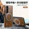 Funda Adecuada para Teléfono Samsung Zfold7, Imitación de Cuero con Patrón de Cocodrilo, Soporte Giratorio, Cubierta Protectora Magnética para el Eje Central del Zfold6