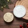 Nuevos sellos de lacre de la serie navideña con diseños de muñeco de nieve, Papá Noel y renos, hechos de latón para decoración de diarios
