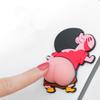 Adesivos de bunda carro anti-colisão desenho animado decorativo porta retrovisor casa anti-colisão proteção contra arranhões engraçado adesivos de silicone