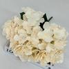 Nuevo jardín de flores artificiales 5 tenedores hortensia de pétalos grandes DIY flores para sostener flores falsas boda camino flores de seda hechas a mano al por mayor