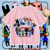 Nueva camiseta de manga corta para niños del juego de Roblox Animal Hospital, top moderno